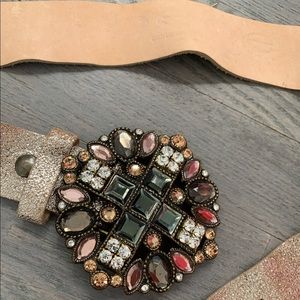 Bebe Rose Gold Statement Belt